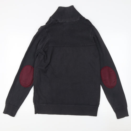 Jack & Jones Black Pullover High Neck Jumper M
