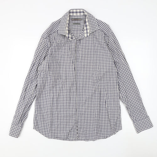 Jeff Banks Men's Multicoloured Check Shirt L