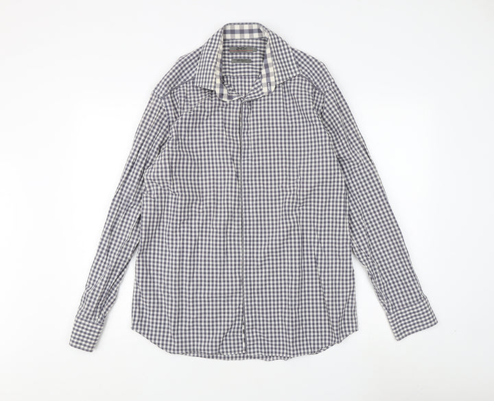 Jeff Banks Men's Multicoloured Check Shirt L