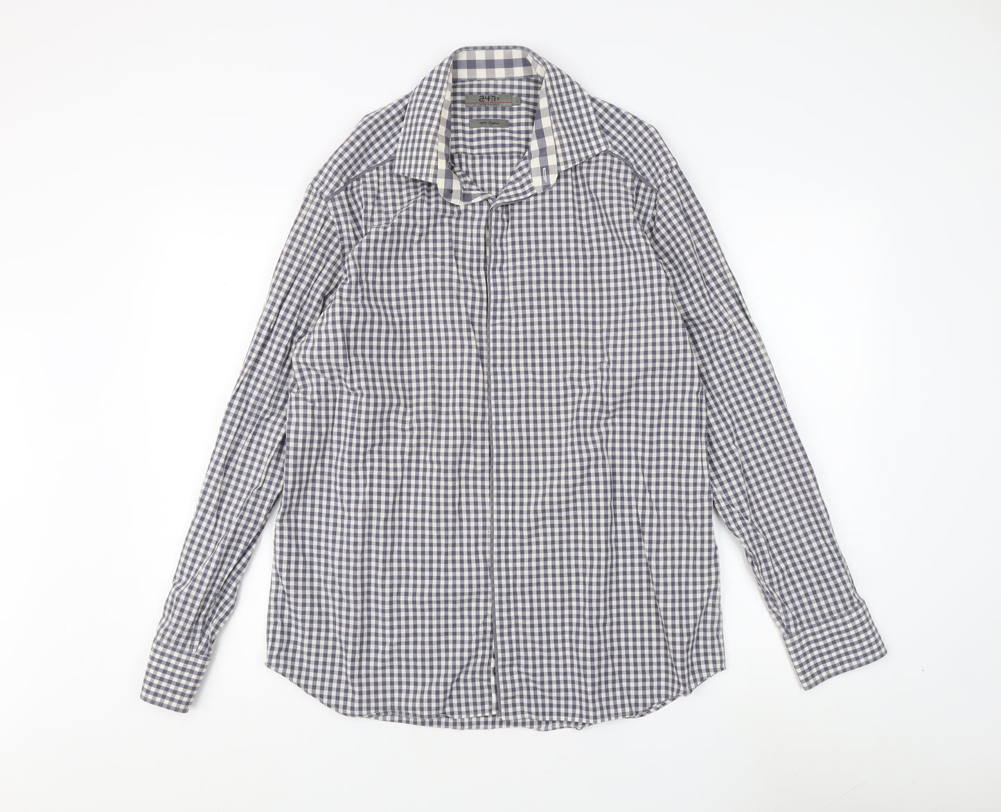 Jeff Banks Men's Multicoloured Check Shirt L