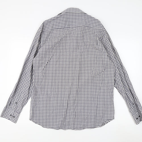 Jeff Banks Men's Multicoloured Check Shirt L