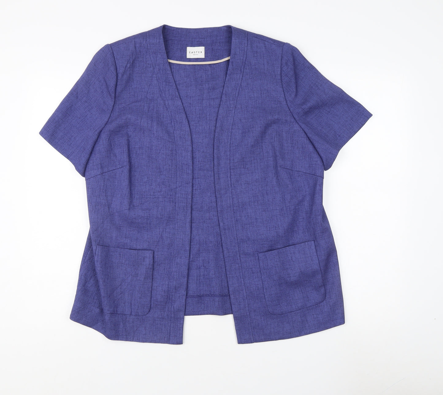 Eastex Women's Blue Open Jacket Size 14 Spring/Summer