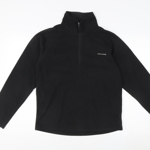 Craghoppers Men's Black Fleece 1/4 Zip Jacket S