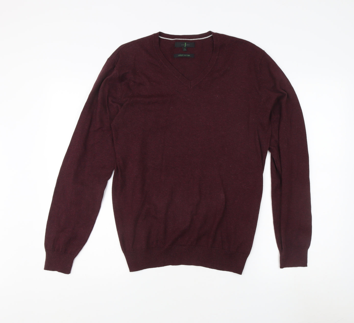 Jasper Conran Men's Red V-Neck Jumper S