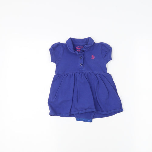 Penguin Unisex Blue Shirt Dress 3-6 Months