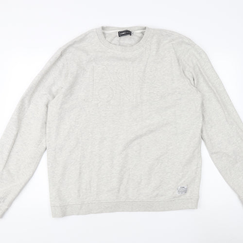 Jack & Jones Men's Grey 2XL Lightweight Sweatshirt