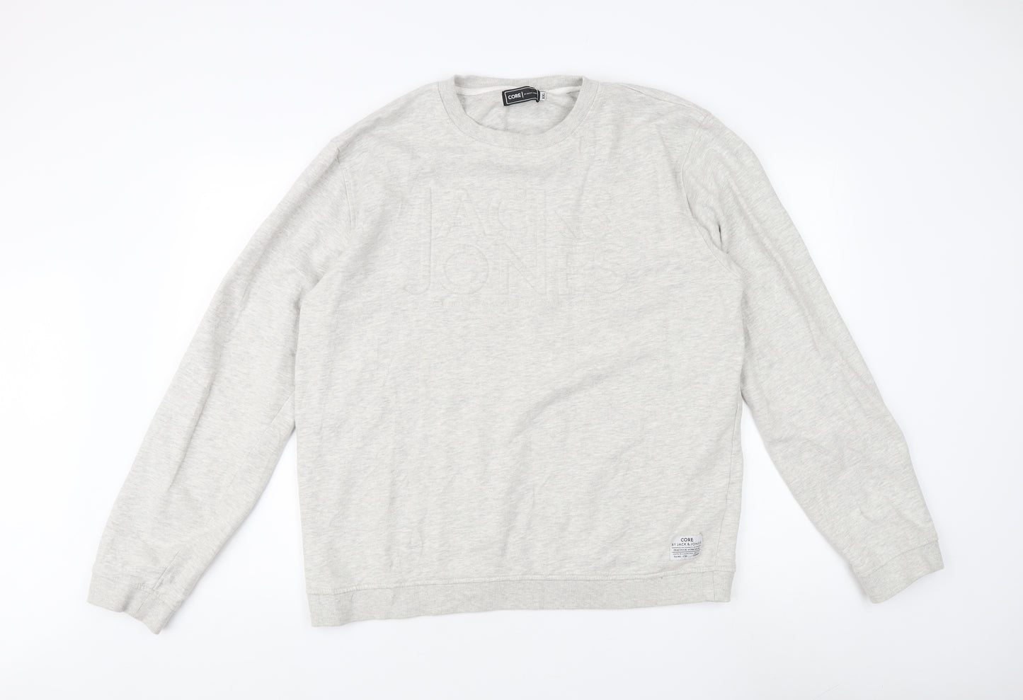 Jack & Jones Men's Grey 2XL Lightweight Sweatshirt
