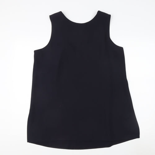 Essence Women's Black Polyester Tank Top Size 20