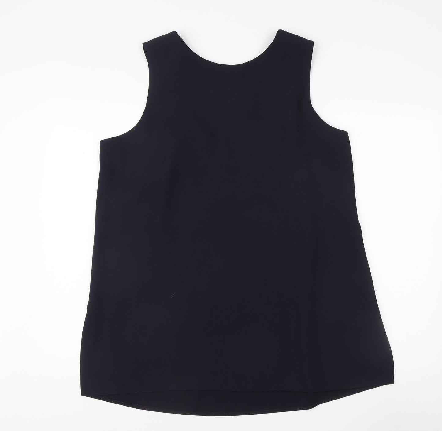 Essence Women's Black Polyester Tank Top Size 20