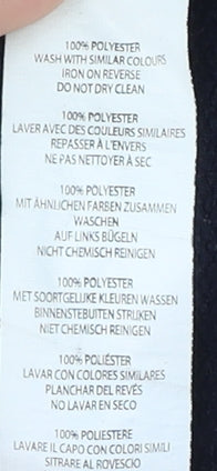 Boohoo Women's Blue Cropped Pullover Sweatshirt, UK 12