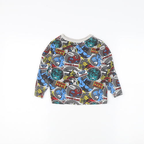 Marvel Boys Multicoloured Pyjama Top 3-4 Years Comic Superhero