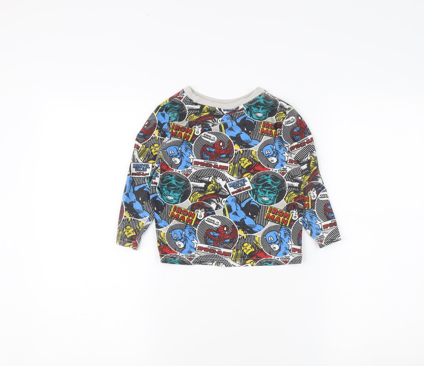 Marvel Boys Multicoloured Pyjama Top 3-4 Years Comic Superhero