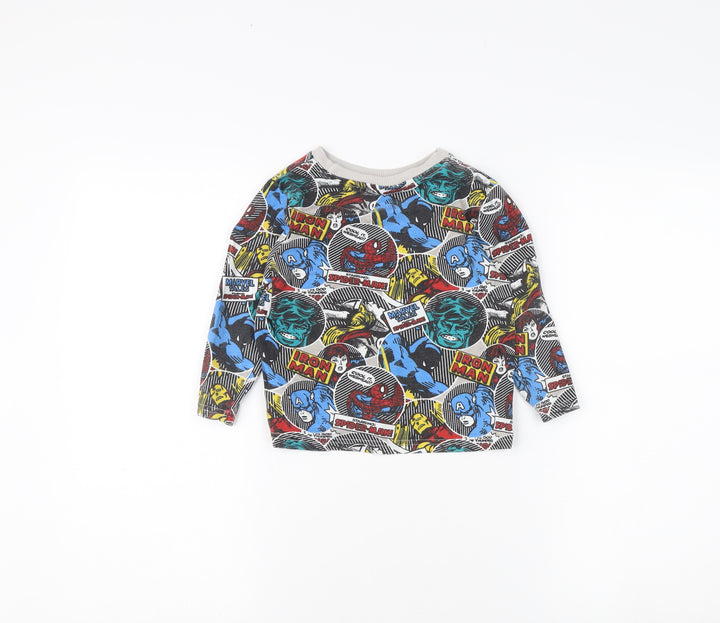 Marvel Boys Multicoloured Pyjama Top 3-4 Years Comic Superhero
