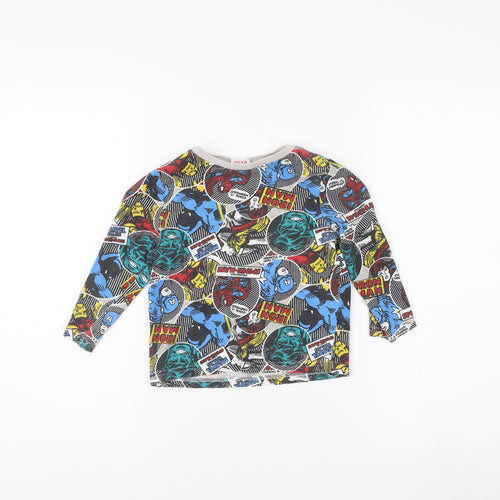 Marvel Boys Multicoloured Pyjama Top 3-4 Years Comic Superhero