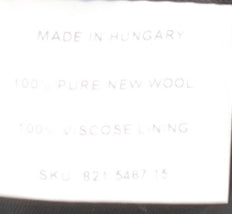 Pierre Cardin Men's Black Wool Tuxedo Blazer Size L Formal