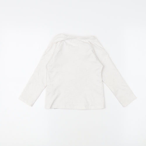 Mantaray Girls Ivory Rabbit T-Shirt 3-4 Years Sequin Accent