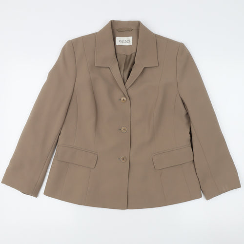 Eastex Women's Brown Blazer Size 12 Regular Fit