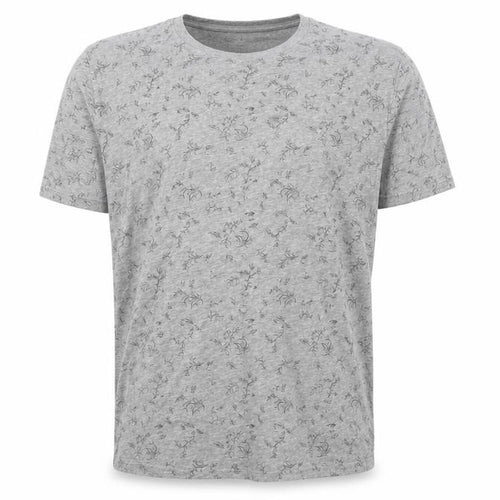 Selected Homme Mens Grey Floral T-Shirt Size L