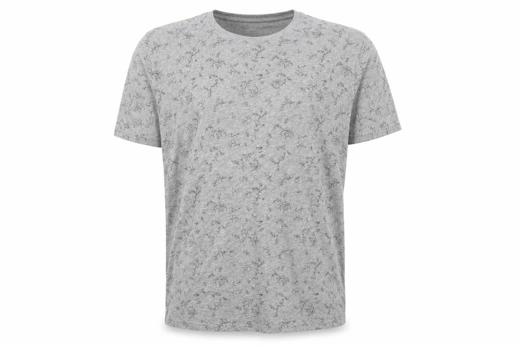 Selected Homme Mens Grey Floral T-Shirt Size L