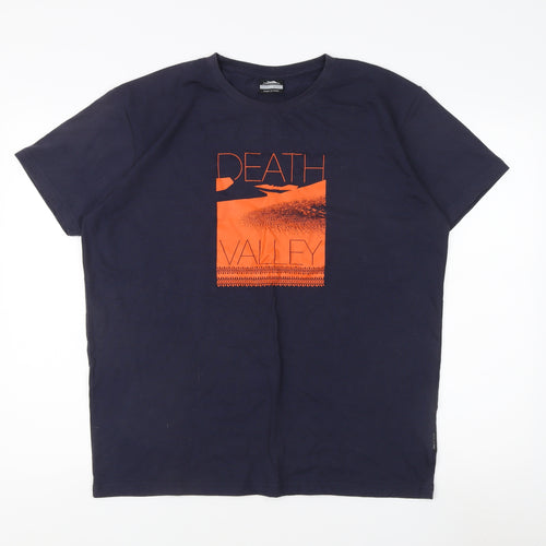Trespass Men's Blue Graphic Print T-Shirt Size M