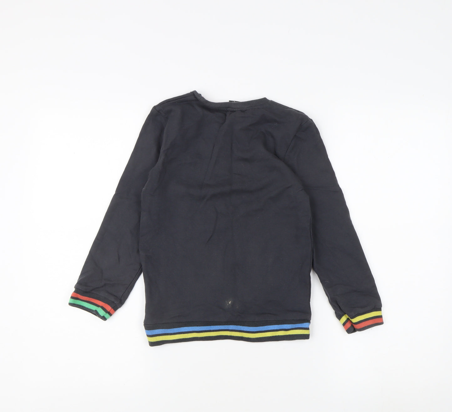 George Boys Black Graphic Pullover Sweatshirt 7-8 Years