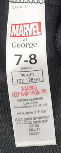 George Boys Black Graphic Pullover Sweatshirt 7-8 Years