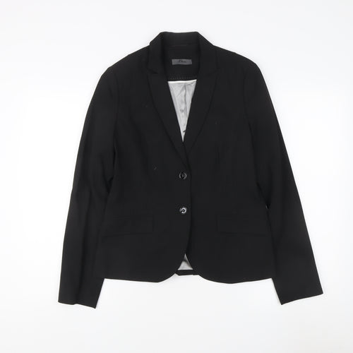 s.Oliver Black Blazer Women Size 10 Workwear