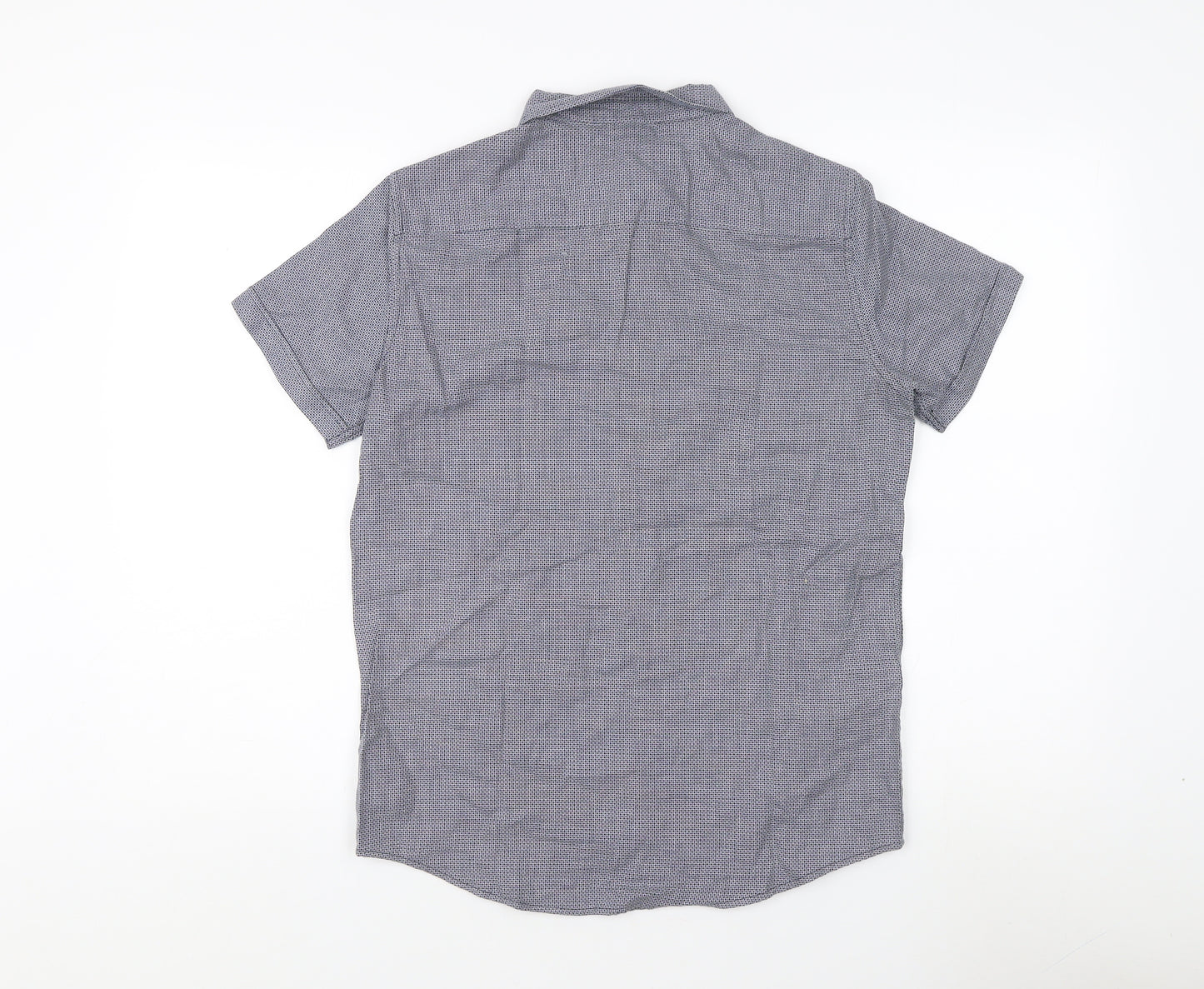 Autograph Boys' Grey Check Button-Up Shirt 13-14 Years