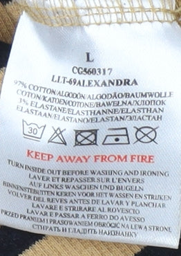 Brave Soul Women's Brown & Black Striped Tunic L