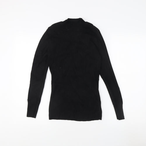 V by Very Women's Black Mock Neck Jumper Size 14