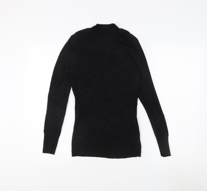 V by Very Women's Black Mock Neck Jumper Size 14