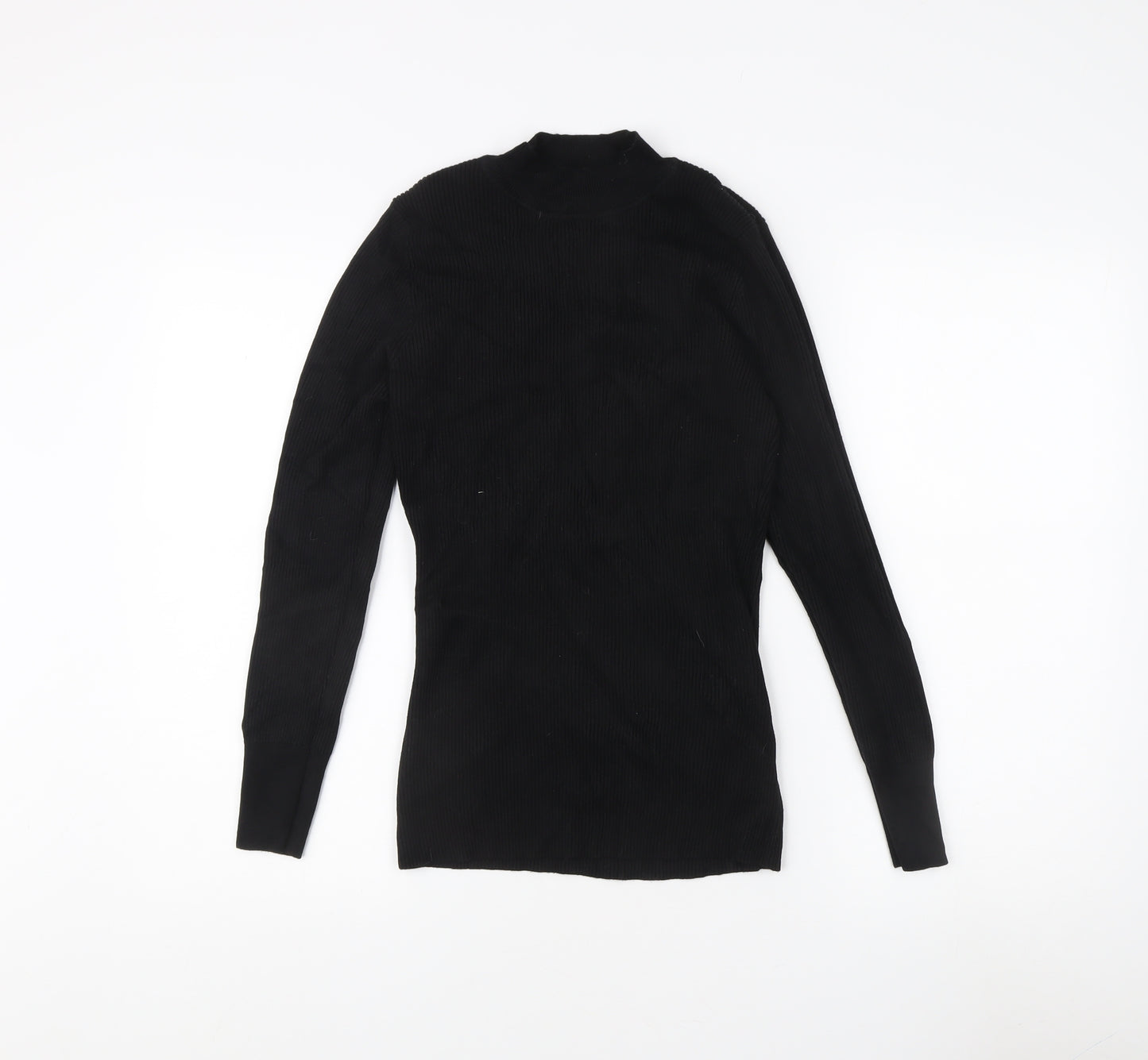 V by Very Women's Black Mock Neck Jumper Size 14