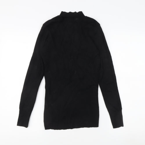 V by Very Women's Black Mock Neck Jumper Size 14