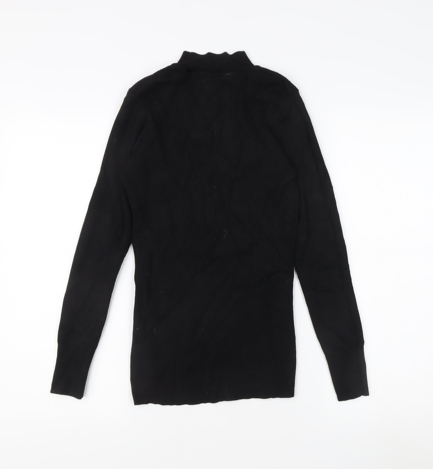 V by Very Women's Black Mock Neck Jumper Size 14