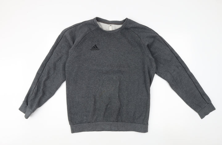 adidas Men's Grey Pullover Sweatshirt M