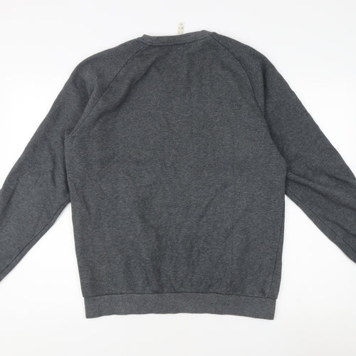 adidas Men's Grey Pullover Sweatshirt M