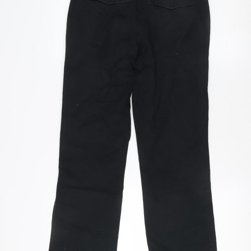 Debenhams Women's Black Straight Trousers Size 10