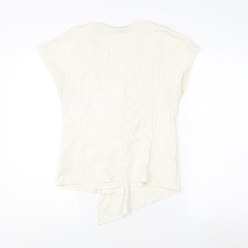 Next Women's Ivory Wrap Blouse, Size 14