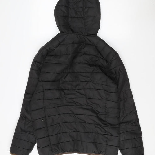 Only & Sons Men's Black Puffer Jacket, Size M, Casual Wear