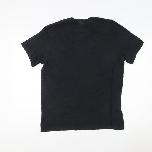 Nike Men's Black Cotton Crew Neck T-Shirt L