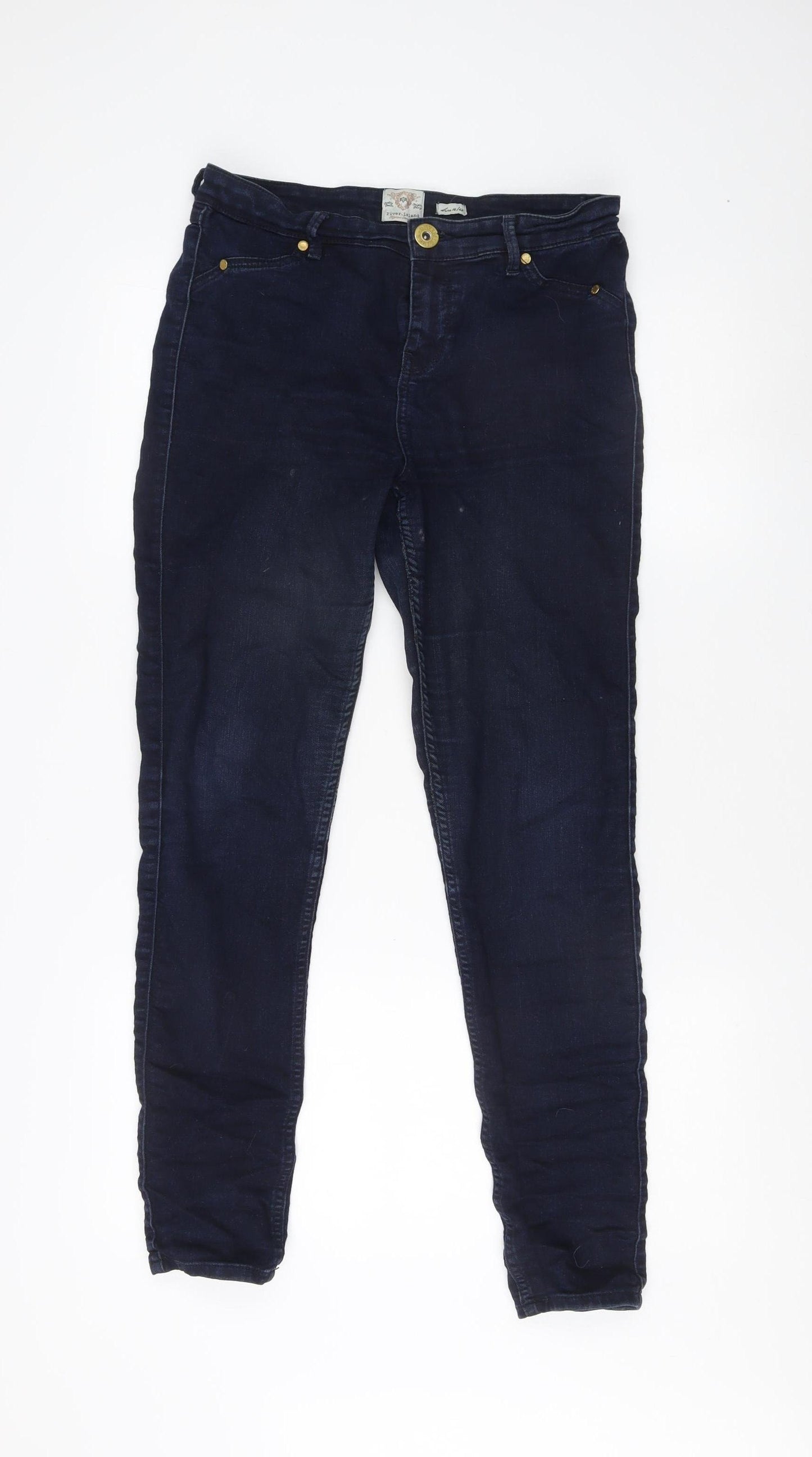 River Island Women's Blue Skinny Jeans Size 14