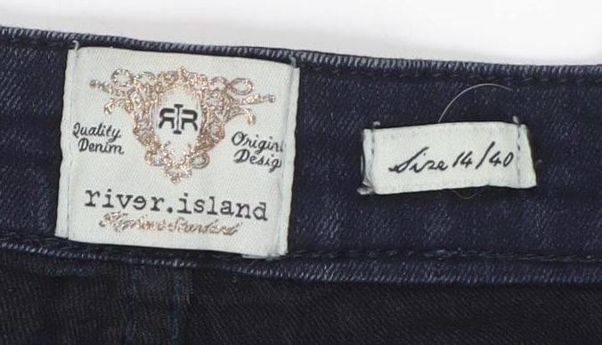 River Island Women's Blue Skinny Jeans Size 14