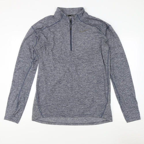 Nike Men's Blue Dri-Fit 1/2 Zip Sweatshirt M