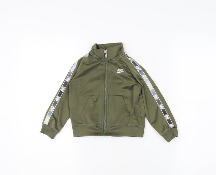 Nike Boys Green Track Jacket 2 Years Full Zip Activewear