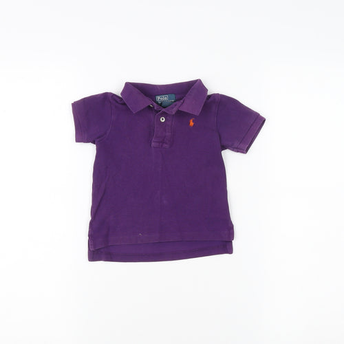 Polo Ralph Lauren Unisex Baby Purple Polo Shirt 12 Months