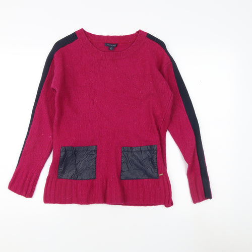 Tommy Hilfiger Women's Pink Pullover S - Wool Blend Classic