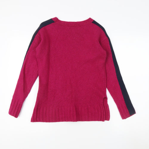 Tommy Hilfiger Women's Pink Pullover S - Wool Blend Classic