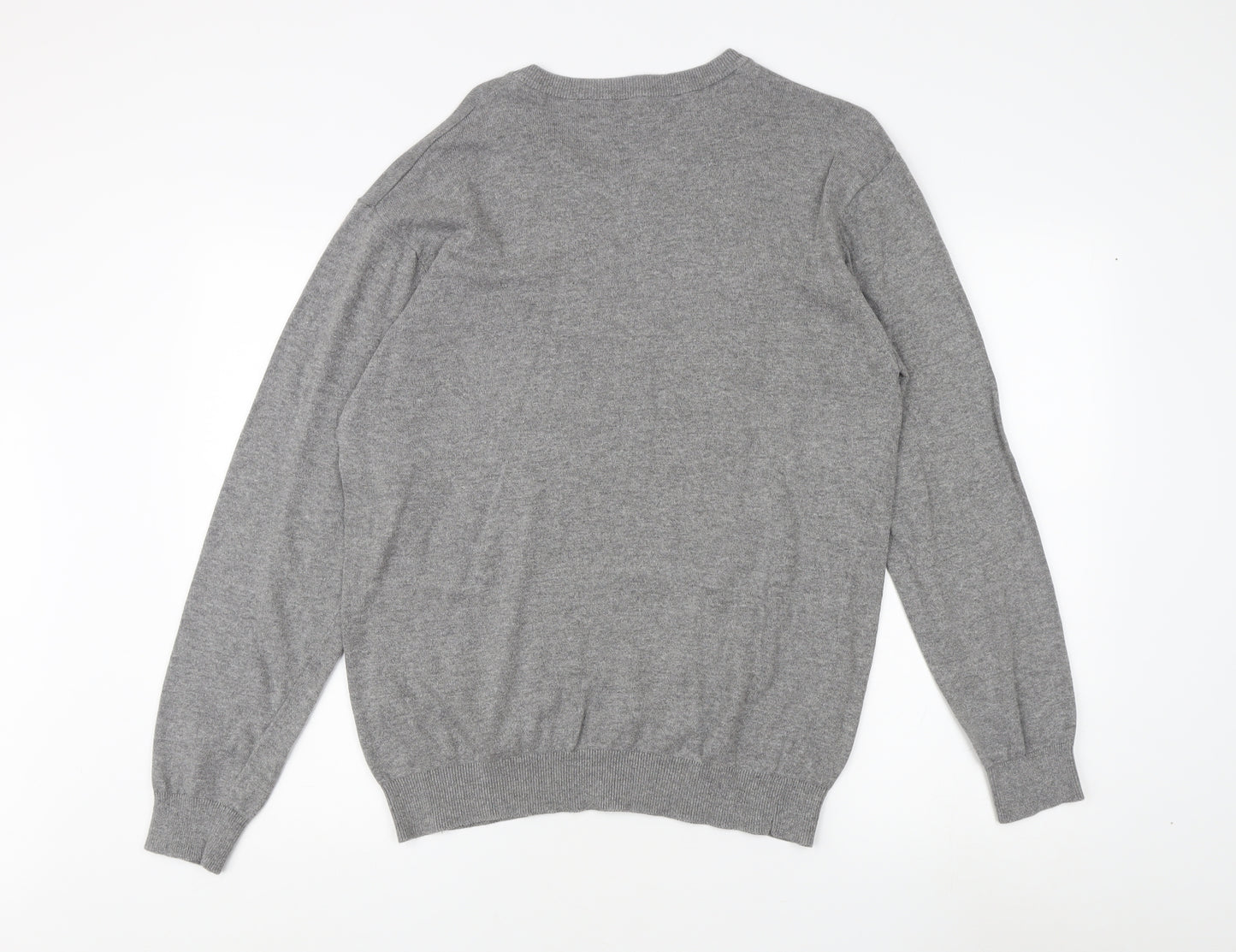 Pierre Cardin Grey V-Neck Pullover Mens Jumper XL