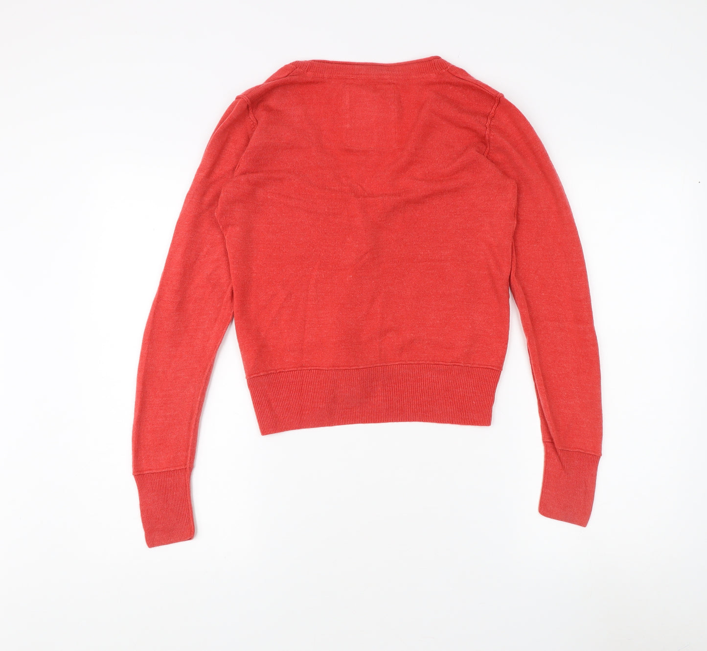 SoulCal Women’s Red V-Neck Cardigan Size 12