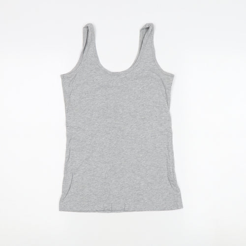 Bench Women's Grey Cotton Tank Top XS Casual